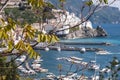 The town and port of Amalfi on the Amalfi Coast in Southern Italy. Photographed on a clear day in early autumn. Royalty Free Stock Photo