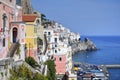 Amalfi, A panoramic view of the harbor, Italy