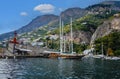 Famous touristic attraction, Amalfi coast in Italy