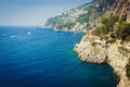 Amalfitan coast near Positano Italy Royalty Free Stock Photo