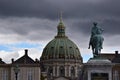 Amalienborg Copenhagen Denmark a rainy day Royalty Free Stock Photo