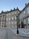 Amalienborg palace in Copenhagen, Denmark. Royalty Free Stock Photo