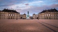 Amalienborg Palace home of the Danish Royal family, Copenhagen, Denmark Royalty Free Stock Photo