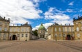 Amalienborg Palace and Marmorkirken in Copenhagen, Denmark Royalty Free Stock Photo