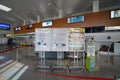 Amami airport check-in counters in Amami Oshima, Kagoshima, Japan Royalty Free Stock Photo