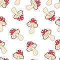 Amanita pattern seamless