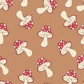 Amanita pattern seamless pantone