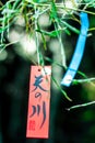 Amanogawa tree decoration for Tanabata in Japan Royalty Free Stock Photo
