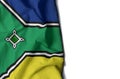 amapa wrinkled flag, space for text Royalty Free Stock Photo