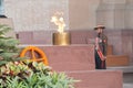 Amar Jawan Jyoti [ Flame of the Immortal soldier Royalty Free Stock Photo