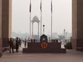 Amar Jawan Jyoti.The war memorial at India Gate in New Delhi