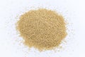 Amaranth grains on a white background