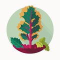 Amaranth Vegetable Cute Playful Flat Icon by Generative AI