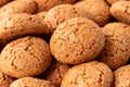 Amaretti biscuits background Royalty Free Stock Photo
