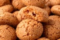 Amaretti biscuits background Royalty Free Stock Photo