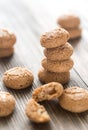 Amaretti cookies close up Royalty Free Stock Photo