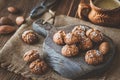 Amaretti del Chiostro - Italian amaretto cookies Royalty Free Stock Photo