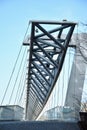 Amasing Akrobaten pedestrian bridge in Oslo, Norway Royalty Free Stock Photo