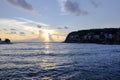 Amasra cove on the sunset