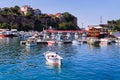 Amasra/Turkey-July 22 2018: Boats in Amasra beach