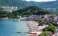 People enjoy Amasra beach in black sea