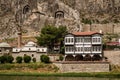 Amasya`s old traditional houses near river