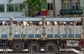 Amasya/Turkey- August 09 2019: Truck for transporting live bull animals