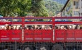 Amasya/Turkey- August 09 2019: Truck for transporting live bull animals