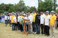 Amateur athletes from different groups in Pluak Daeng participated in the activity Royalty Free Stock Photo