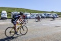 Amateur Cyclists on the Road to Col de Pailheres