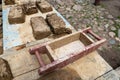 Amateur production of bricks. Ancient methods of making clay blocks