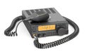 Amateur radio transceiver with push-to-talk microphone switch, 3