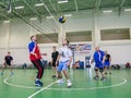 Amateur volleyball competitions in the Kaluga region of Central Russia.