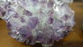 Amathyst crystal gemstone close up Royalty Free Stock Photo