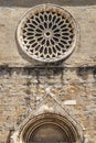 Amatrice - Rose window of the Sant'Agostino church