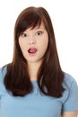 Amazed teen girl Royalty Free Stock Photo