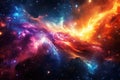 Amazin g bright spiral cosmic galaxy Royalty Free Stock Photo