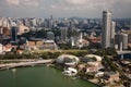 Amazing aerial city views from Singapore.