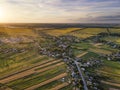 Amazing aerial countryside landscape Royalty Free Stock Photo