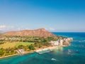 Amazing aerial footage view of the mountains by the famous Haiku stairs