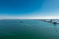 Amazing aerial photo Miami Biscayne Bay