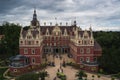 Amazing aerial photography of muskau palace in germany