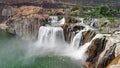 Amazing aerial view of beautiful Shoshone Falls on the Snake River, Twin Falls, Idaho Royalty Free Stock Photo