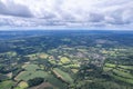 amazing aerial view of countryside of Haslemere, England Royalty Free Stock Photo