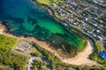 Amazing aerial view of Gordons Bay along Sydney coastline, Australia