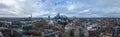 Amazing aerial view over the City of London with its iconic buildings Royalty Free Stock Photo