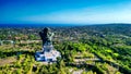 Amazing aerial view of Patung Garuda Wisnu Kencana in Bali