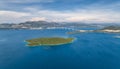 Amazing aerial view of the Peljesac bridge