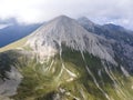 Aerial view of Pirin Mountain near Vihren Peak, Bulgaria