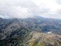 Aerial view of Pirin Mountain near Vihren Peak, Bulgaria